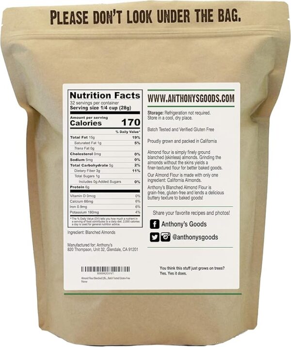 Anthony's Premium Fine Almond Flour - Image 2