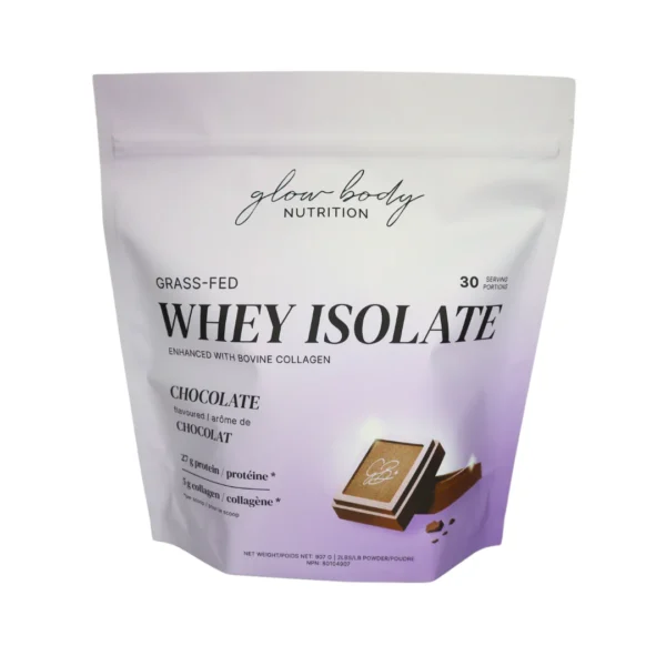 Glow Body Grass-Fed Whey Isolate + Collagen - Chocolate