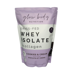Glow Body Grass-Fed Whey Isolate + Collagen - Cookies and Cream