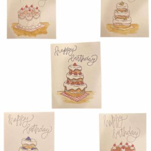 Happy Birthday Cakes (5 pack)